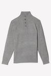 Burton Super Soft Grey Button Up Knitted Funnel thumbnail 5