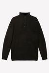 Burton Super Soft Black Button Up Knitted Funnel thumbnail 5