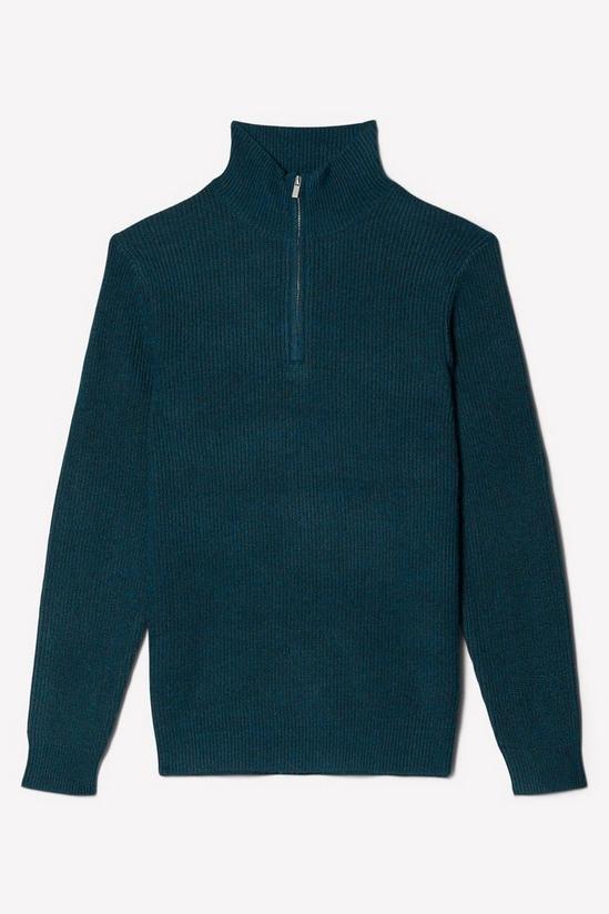 Burton Super Soft Ribbed Zip Knitted Funnel 5