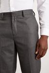 Burton Slim Fit Charcoal Wide Self Stripe Suit Trousers thumbnail 4