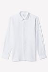 Burton White Slim Fit Concealed Placket Dress Shirt thumbnail 5