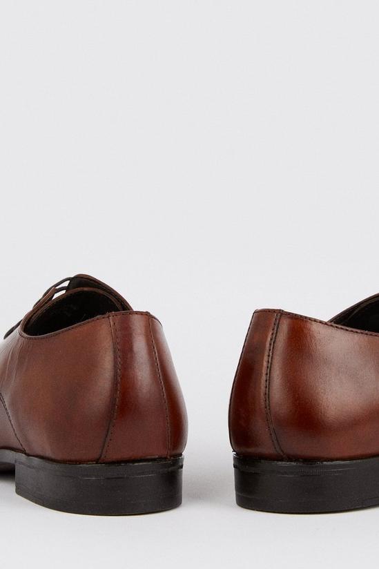 Burton Tan Leather Smart Derby Shoes 5