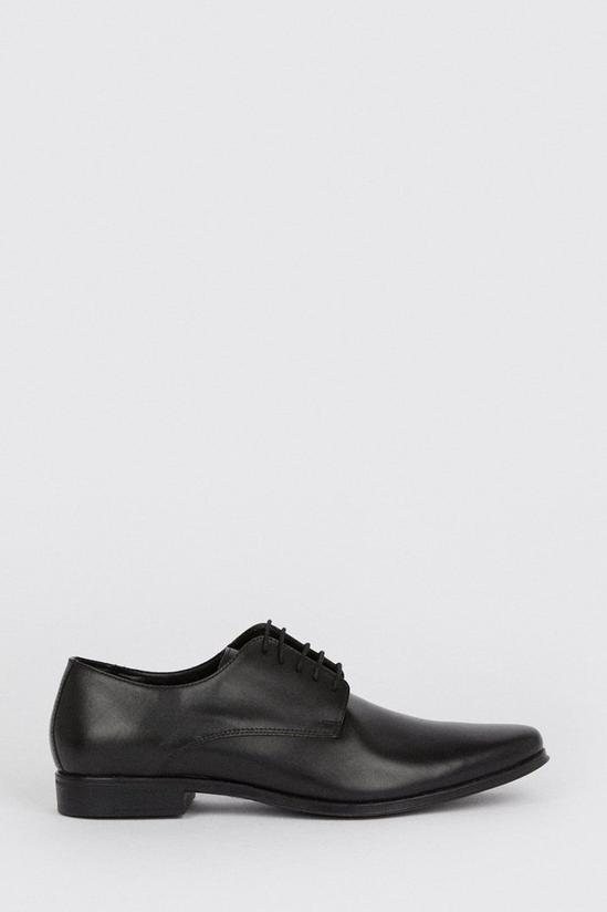 Burton Black Leather Smart Derby Shoes 2