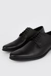 Burton Black Leather Smart Derby Shoes thumbnail 5