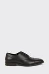 Burton Leather Smart Black Oxford Toe Cap Shoes thumbnail 2
