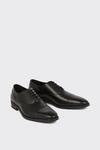 Burton Leather Smart Black Oxford Toe Cap Shoes thumbnail 3