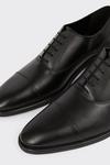 Burton Leather Smart Black Oxford Toe Cap Shoes thumbnail 5