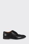 Burton Leather Smart Black Oxford Brogue Shoes thumbnail 2