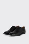 Burton Leather Smart Black Oxford Brogue Shoes thumbnail 3