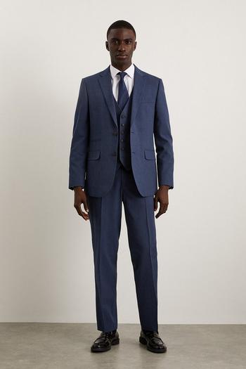 Related Product Tailored Fit Navy End On End Suit Trousers