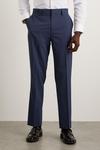 Burton Tailored Fit Navy End On End Suit Trousers thumbnail 2
