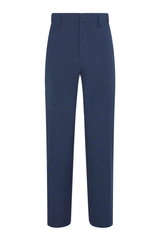 Burton Tailored Fit Navy End On End Suit Trousers 4