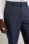 Burton Tailored Fit Navy End On End Suit Trousers thumbnail 5