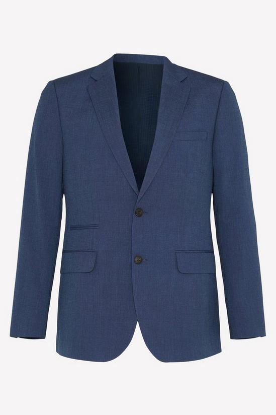 Burton Tailored Fit Navy End On End Suit Jacket 4
