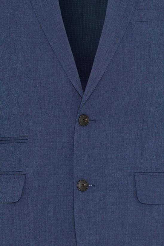 Burton Tailored Fit Navy End On End Suit Jacket 5