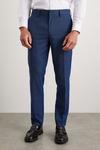 Burton Slim Fit Blue Birdseye Suit Trouser thumbnail 2