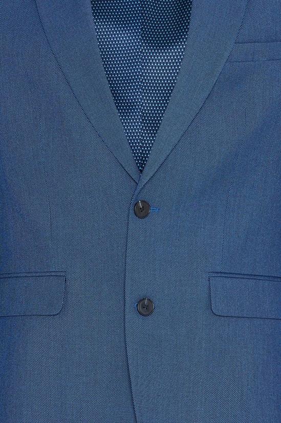 Burton Slim Fit Blue Birdseye Suit Jacket 5