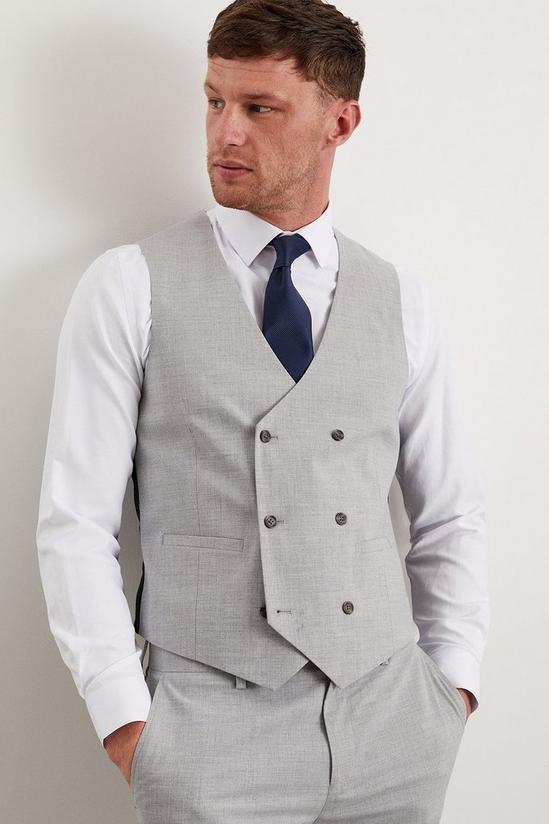 Burton Slim Fit Grey Marl Waistcoat 1