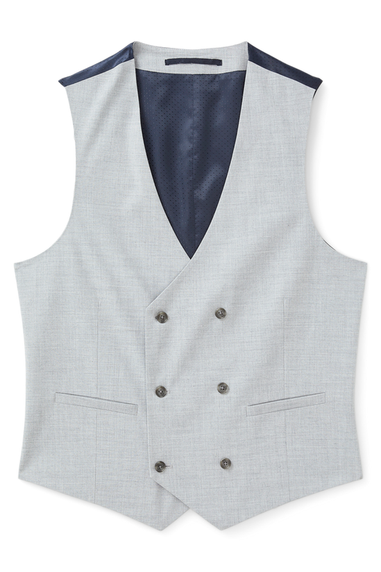 Burton Slim Fit Grey Marl Waistcoat 4