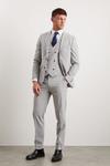 Burton Slim Fit Grey Marl Suit Trousers thumbnail 1