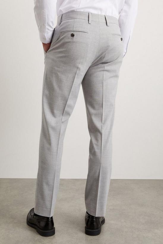Burton Slim Fit Grey Marl Suit Trousers 3