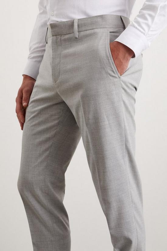 Burton Slim Fit Grey Marl Suit Trousers 5