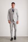 Burton Slim Fit Grey Marl Suit Jacket thumbnail 1