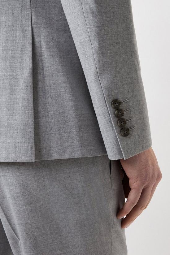 Burton Slim Fit Grey Marl Suit Jacket 5