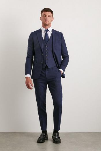 Related Product Skinny Fit Navy Marl Suit Trousers