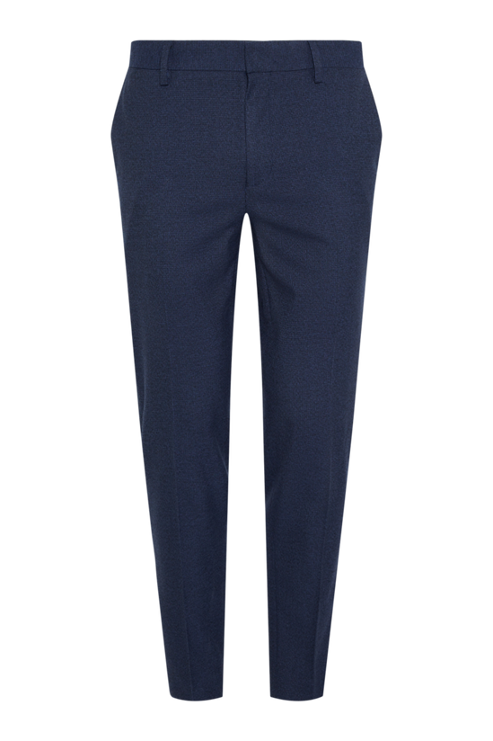 Burton Skinny Fit Navy Marl Suit Trousers 4