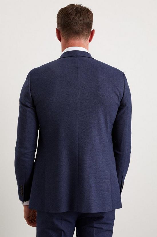 Burton Skinny Fit Navy Marl Suit Jacket 3