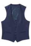 Burton Tailored Fit Navy Marl Waistcoat thumbnail 4