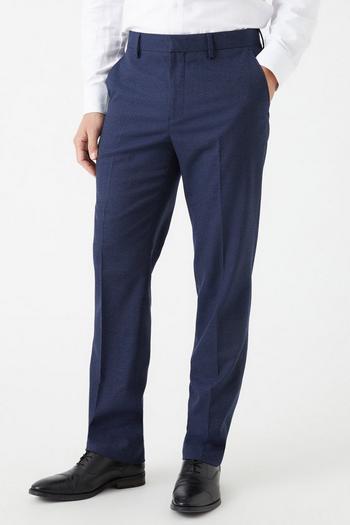 Related Product Tailored Fit Navy Marl Suit Trousers