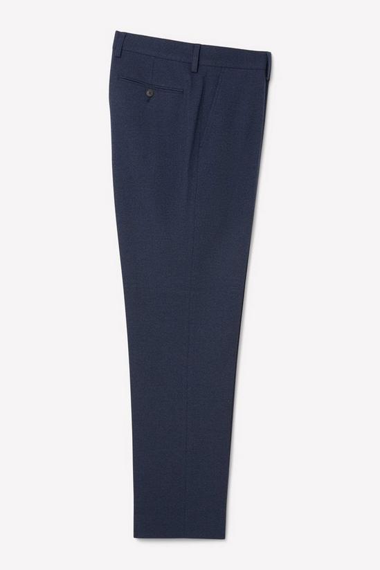 Burton Tailored Fit Navy Marl Suit Trousers 5