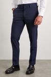 Burton Slim Fit Navy Marl Suit Trousers thumbnail 2