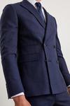 Burton Slim Fit Navy Marl Double Breasted Suit Jacket thumbnail 2