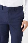 Burton Slim Fit Navy Marl Suit Trousers thumbnail 4