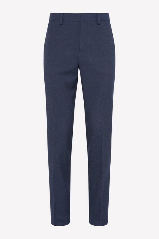 Burton Slim Fit Navy Marl Suit Trousers 5