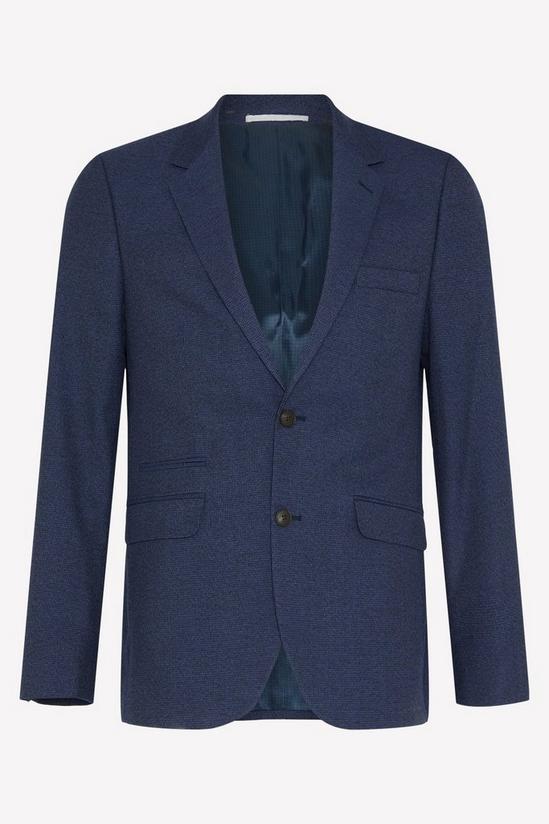 Burton Slim Fit Navy Marl Suit Jacket 4