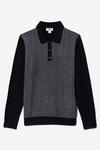Burton Super Soft Navy Birdseye Knitted Polo Shirt thumbnail 5
