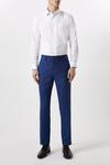 Burton Plus And Tall Slim Fit Blue Birdseye Suit Trousers thumbnail 1