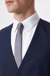Burton Plus And Tall Tailored Fit Navy Marl Suit Waistcoat thumbnail 4