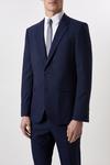 Burton Plus And Tall Tailored Fit Navy Marl Suit Jacket thumbnail 1