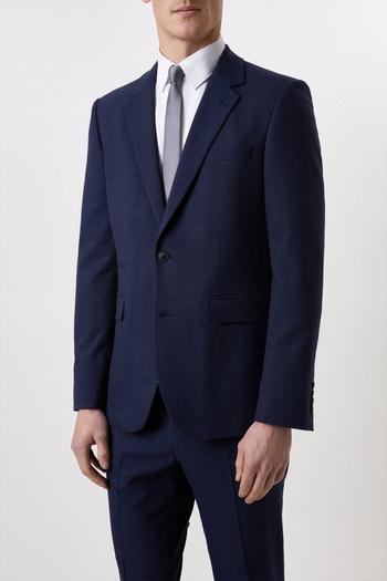 Related Product Plus And Tall Tailored Fit Navy Marl Suit Jacket
