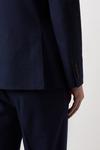 Burton Plus And Tall Tailored Fit Navy Marl Suit Jacket thumbnail 5