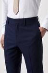 Burton Plus And Tall Slim Fit Navy Marl Suit Trousers thumbnail 4