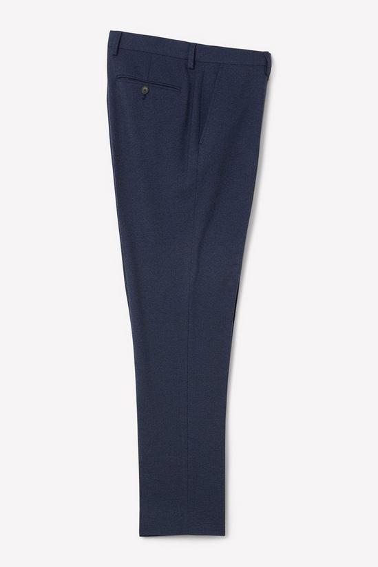 Burton Plus And Tall Slim Fit Navy Marl Suit Trousers 5