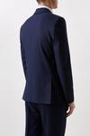 Burton Plus And Tall Slim Fit Navy Marl Suit Jacket thumbnail 3