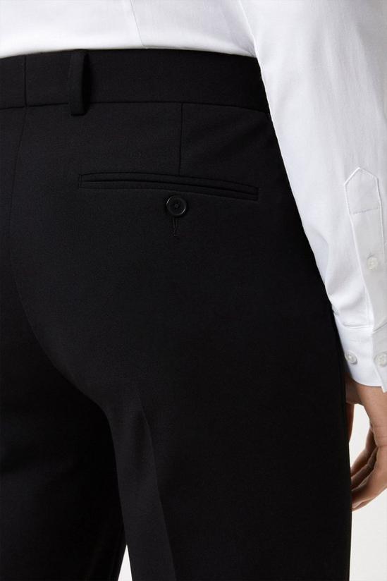Burton Slim Fit Black Tuxedo Trousers 4