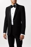 Burton Slim Fit Black Tuxedo Suit Jacket thumbnail 1